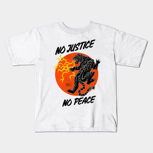 No Justice No Peace Kids T-Shirt by Bananas T-Shirts